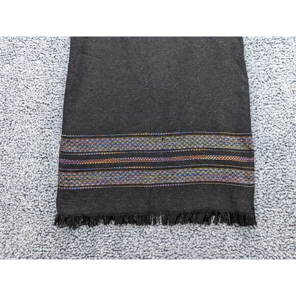 VTG Michele Wool Maxi Skirt Size 12 Lagnlook Cottage Peasant Southwest Fringe - Picture 4 of 13